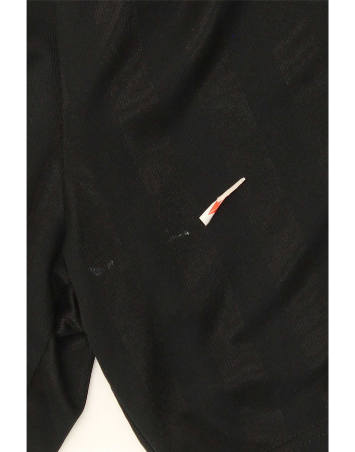 Nike Herren-Sportshorts, mittelgroß, schwarz gestreift, Polyester