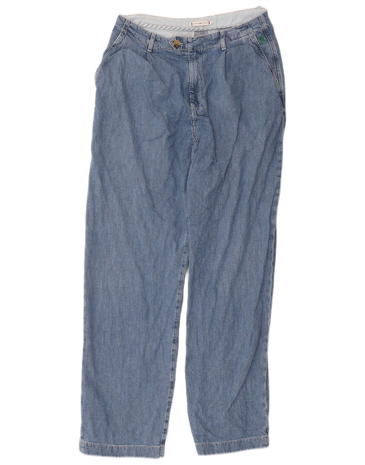 TOMMY HILFIGER Damen Straight Jeans EU 38 Medium W32 L31 Blaue Baumwolle
