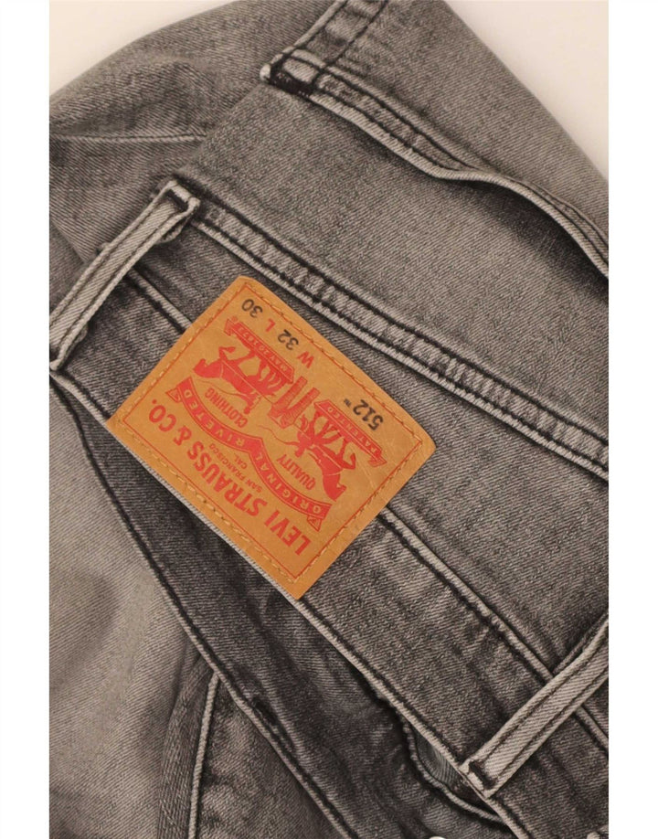 Levi's Herren 512 Distressed Slim Tapered Jeans W32 L30 Grau