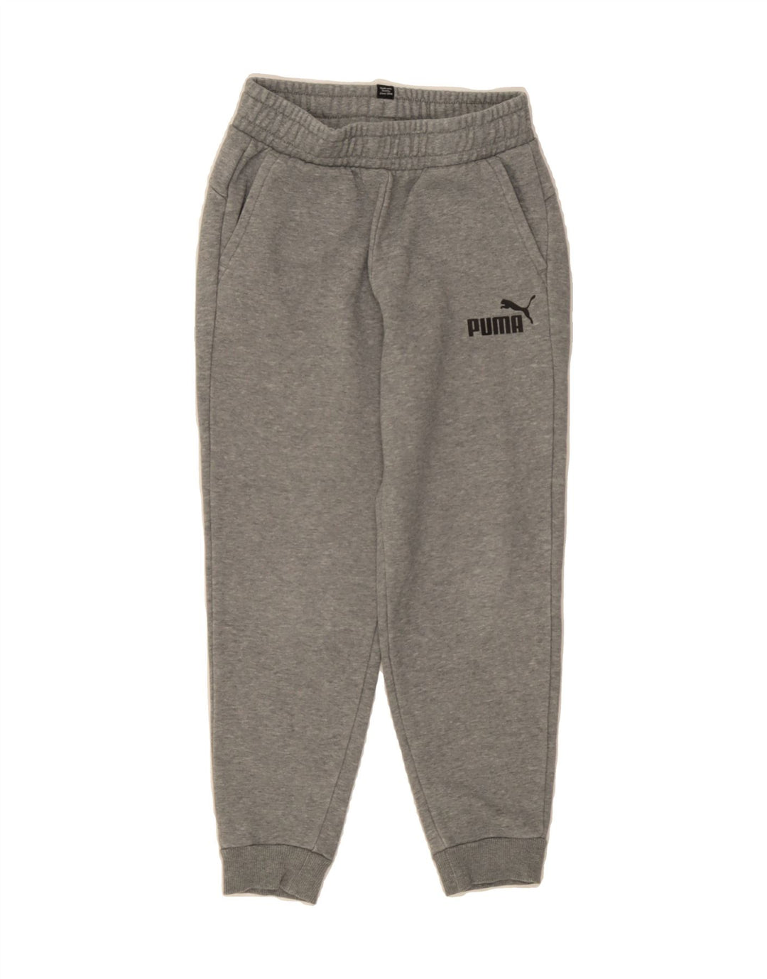 PUMA Boys Tracksuit Trousers Joggers 9-10 Years  Grey Cotton Vintage Puma and Second-Hand Puma from Messina Hembry 