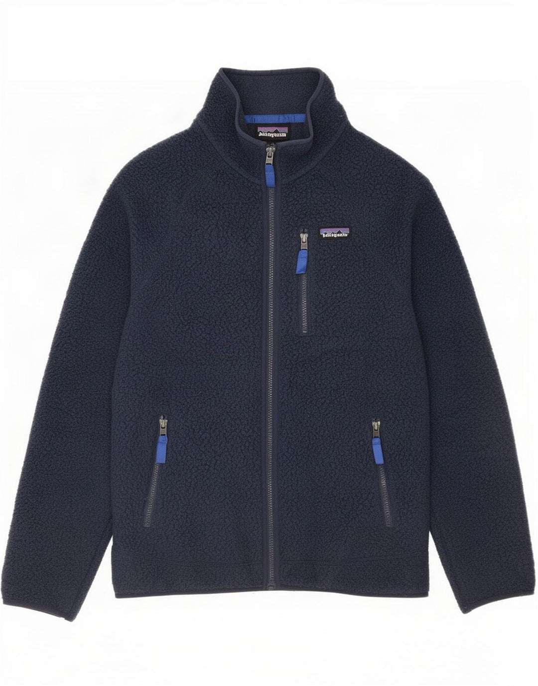Patagonia Herren Fleecejacke UK 38 Medium Marineblau Polyester