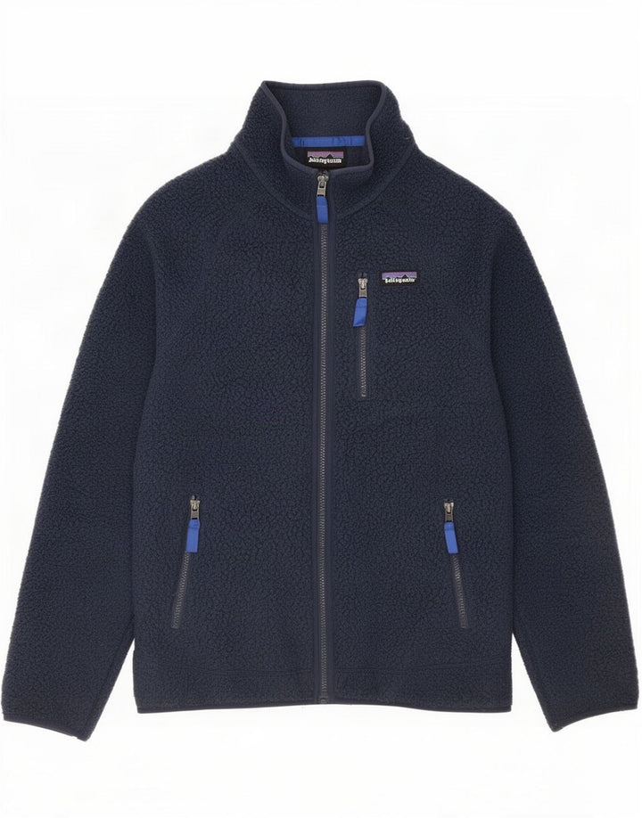 Patagonia Herren Fleecejacke UK 38 Medium Marineblau Polyester