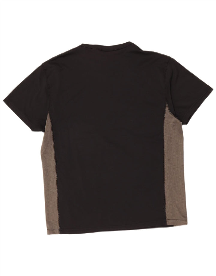 Reebok Herren T-Shirt Top Medium Schwarz Colourblock