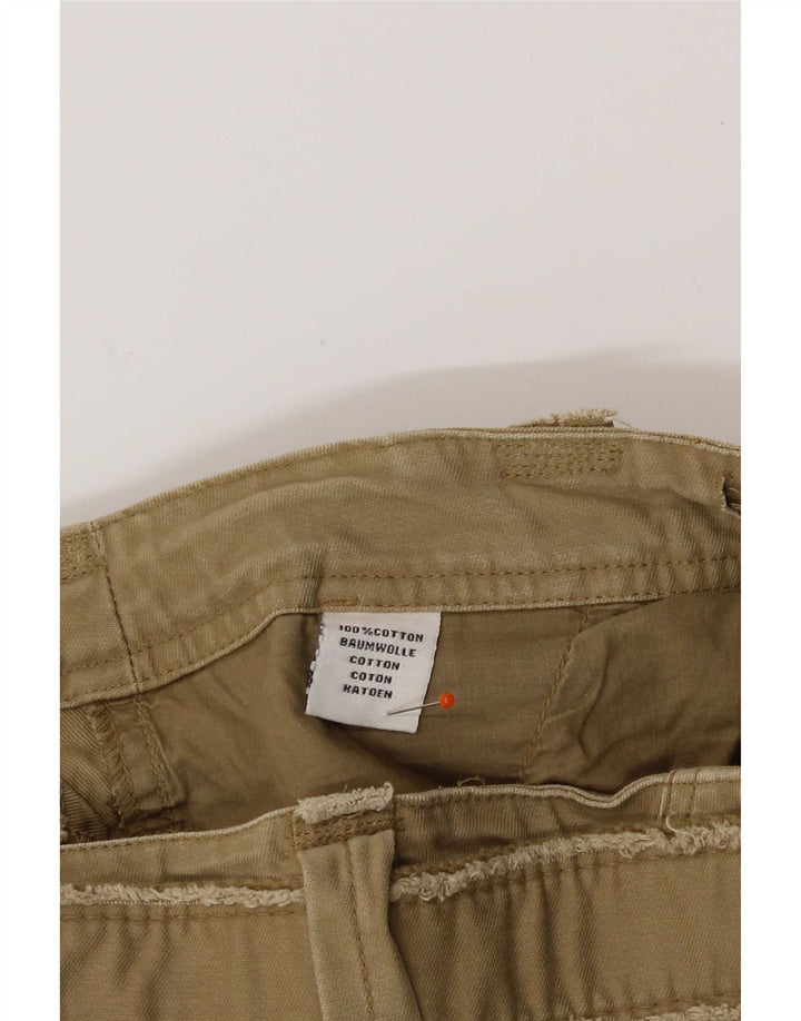 Vintage Herren Cargo Shorts IT 48 Medium W32 Khaki Baumwolle