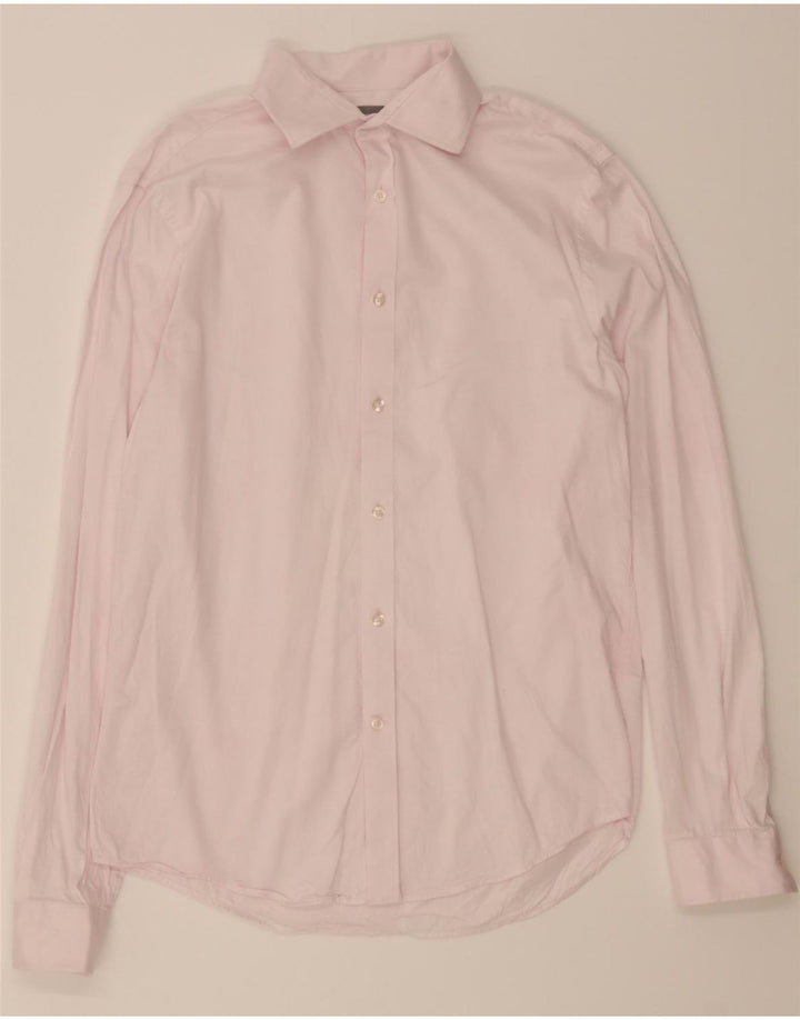 MICHAEL KORS Mens Slim Fit Shirt Size 15 1/2 Medium Pink Cotton Vintage Michael Kors and Second-Hand Michael Kors from Messina Hembry 