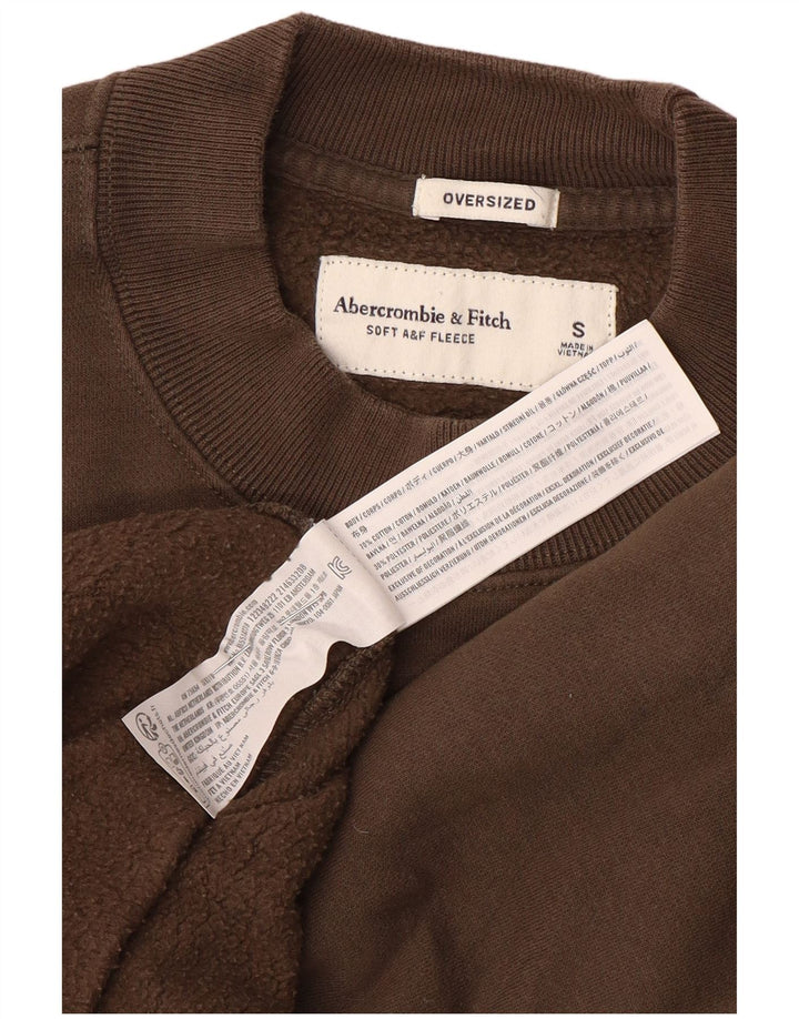 Abercrombie & Fitch Herren-Sweatshirt in Übergröße, Größe S, braun, Baumwolle