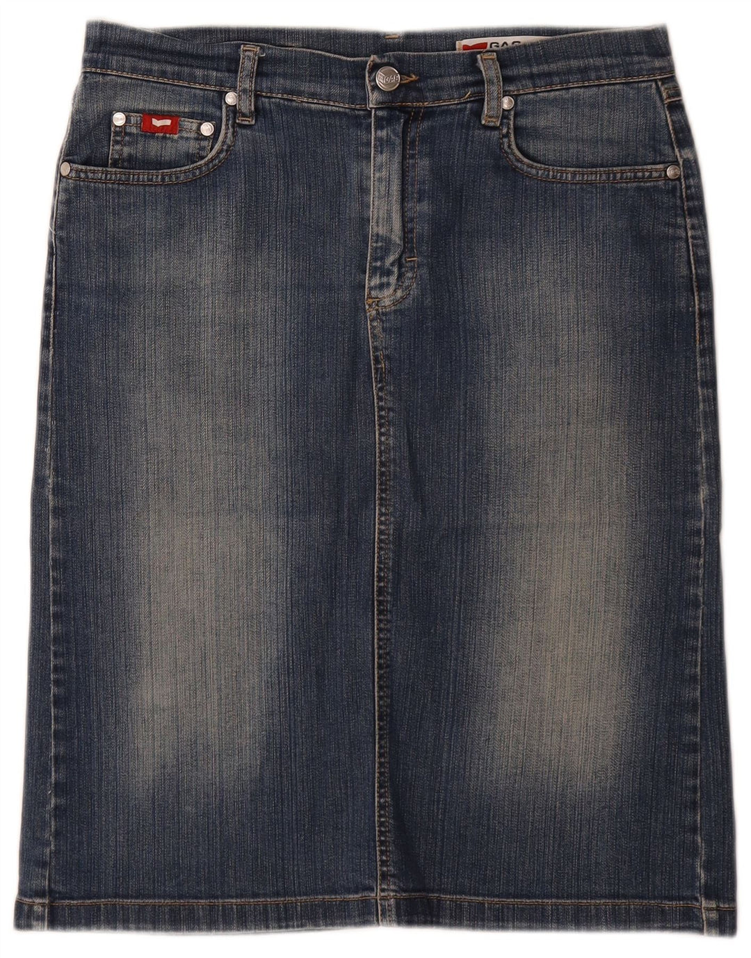 Gas Damen Jeansrock Medium W30 Blau