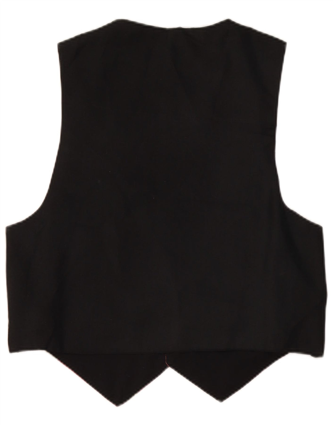 VINTAGE Damen Weste UK 14 Medium Schwarz Floral Polyester