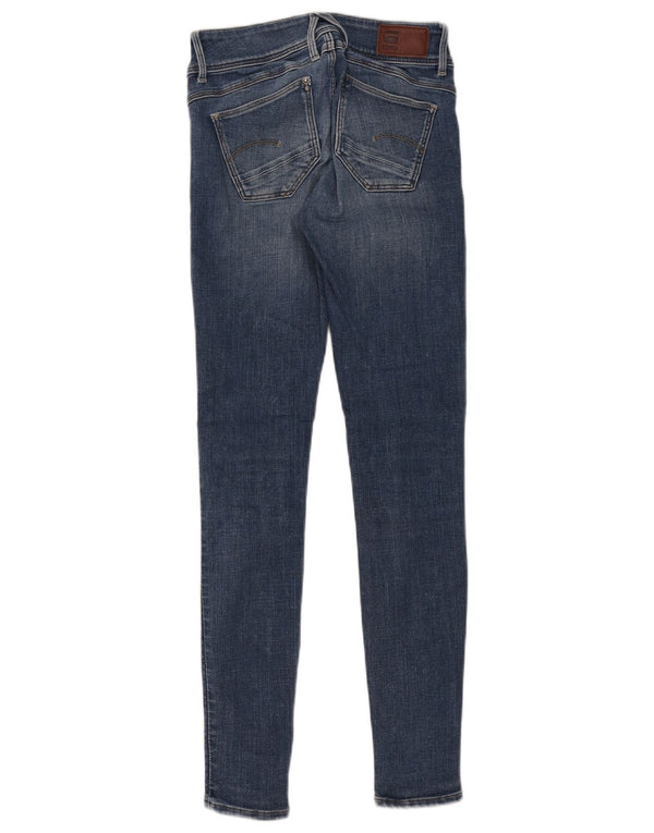 G-Star Damen Lynn Super Skinny Jeans W25 L30 Blaue Baumwolle