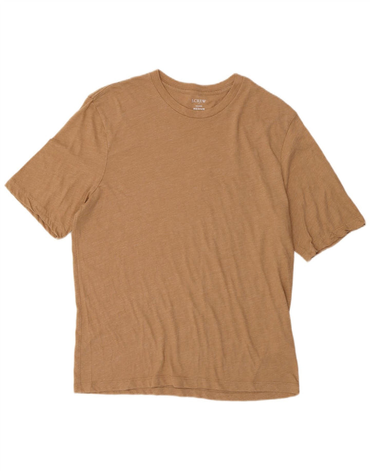 J. Crew Herren-T-Shirt-Oberteil aus mittelbeigemelierter Baumwolle