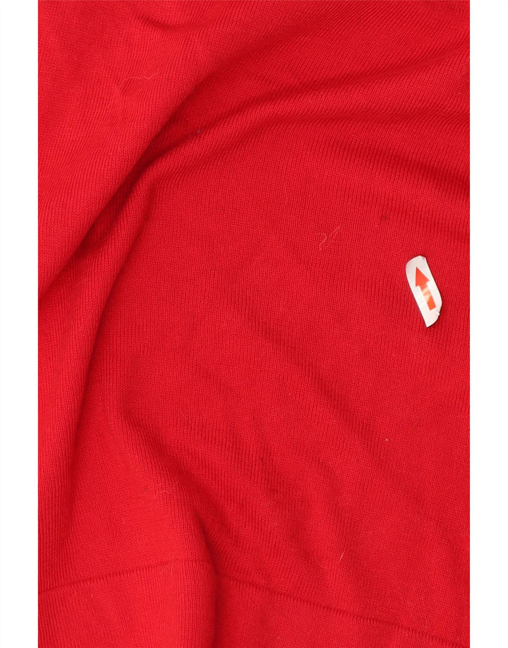 Calvin Klein Jeans Herren-Pullover mit Rundhalsausschnitt, mittelrote Baumwolle