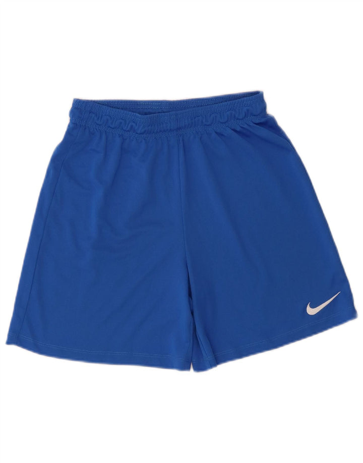 Nike Dri Fit Sportshorts für Jungen, 12–13 Jahre, groß, blaues Polyester