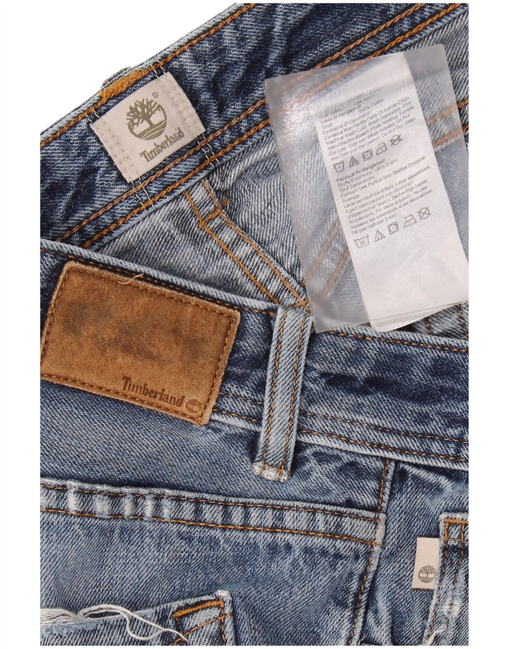 TIMBERLAND Herren Straight Jeans W34 L31 Blaue Baumwolle