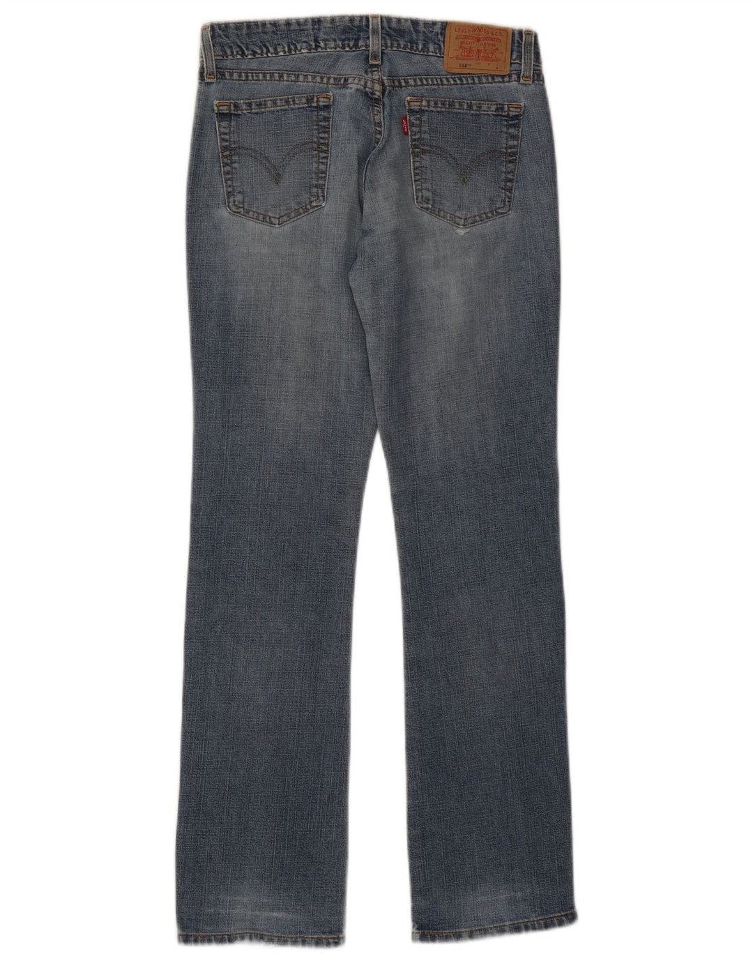 Levi's Damen 518 Super Low Bootcut Jeans US 3 Small W28 L30 Blaue Baumwolle