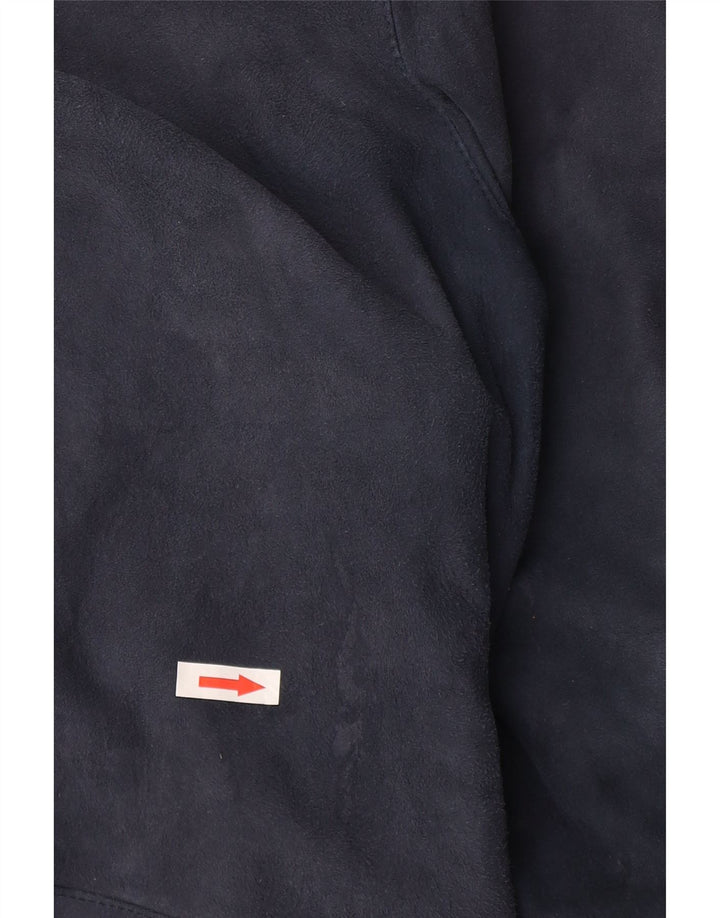 Umberto Olivieri Damen Wildlederjacke IT 46 Large Marineblau