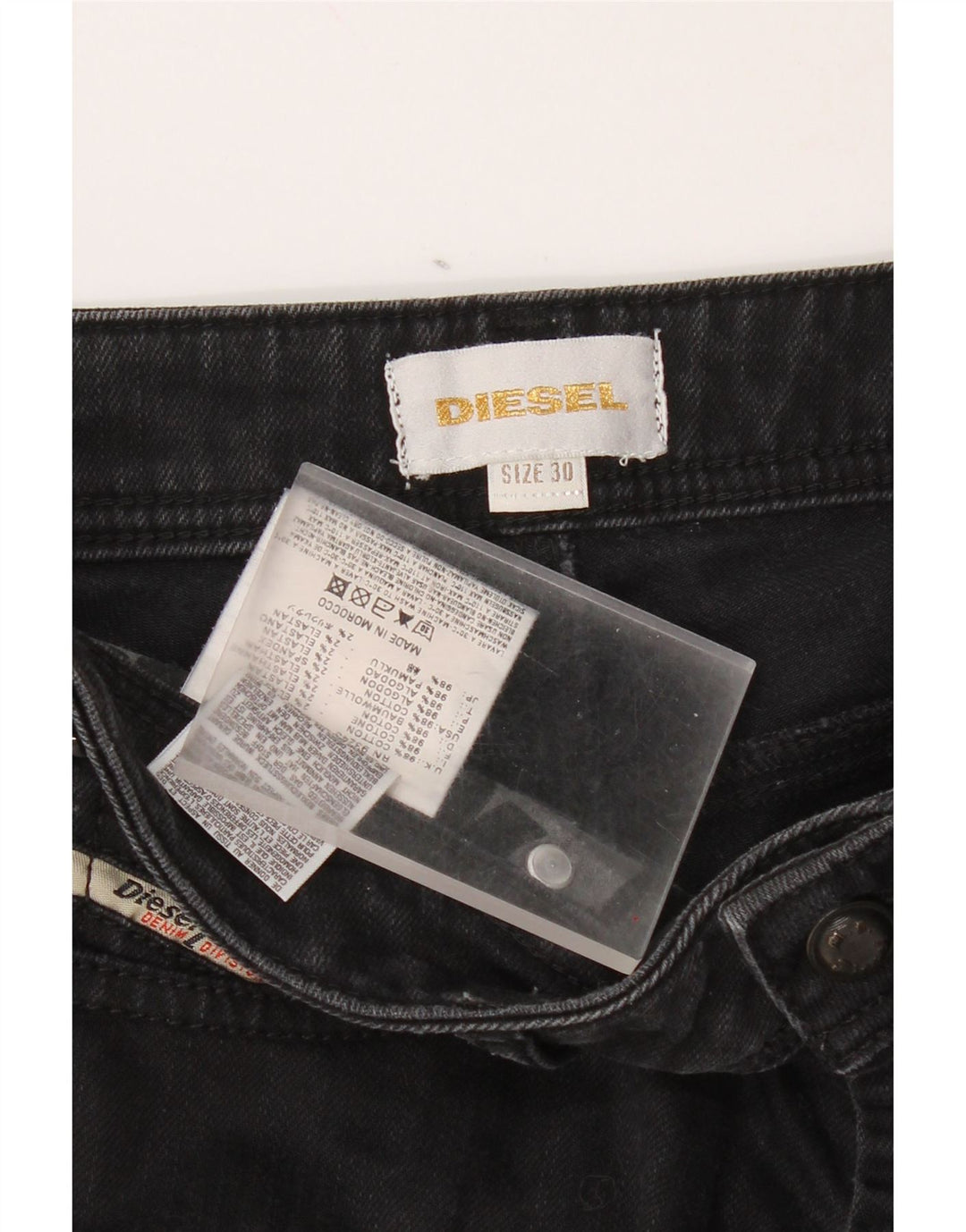 Diesel Damen Skinny Jeans W30 L28 Graue Baumwolle