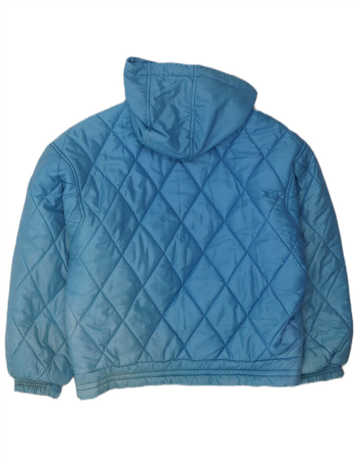 Carrera Wattierte Herrenjacke mit Kapuze, UK 38, Mittelblau, Polyamid
