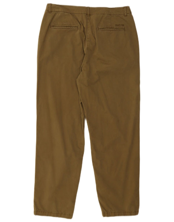 Barbour Damen Tapered Chino Hose UK 12 Medium W30 L26 Khaki Baumwolle