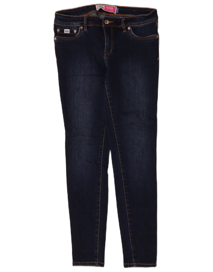 SUPERDRY Damen Alexia Jegging Jeans W29 L30 Marineblau Baumwolle