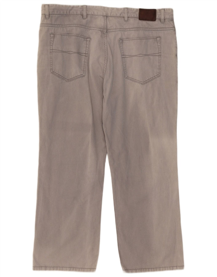 Marks & Spencer Herren Blue Harbour Straight Freizeithose W42 L29 Grau