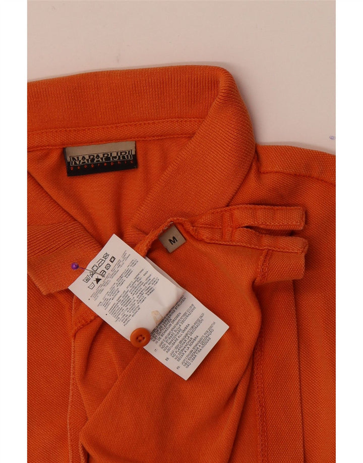 Napapijri Herren Poloshirt Mittelorange Baumwolle