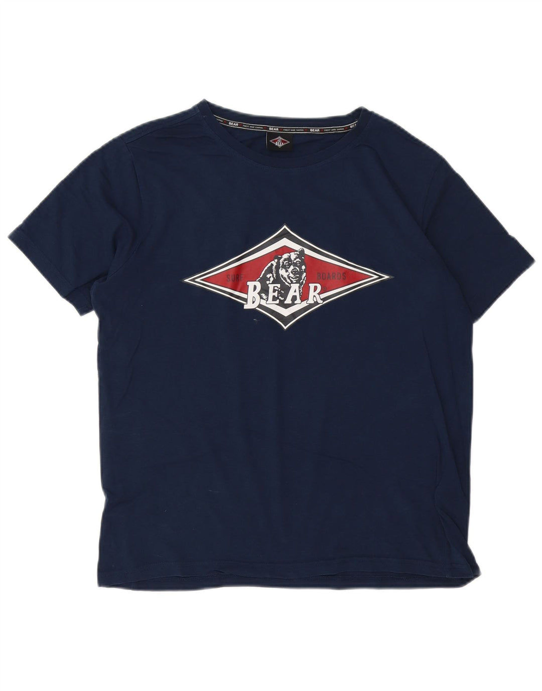 Bear Herren-T-Shirt mit Grafik, Größe S, Marineblau, Baumwolle