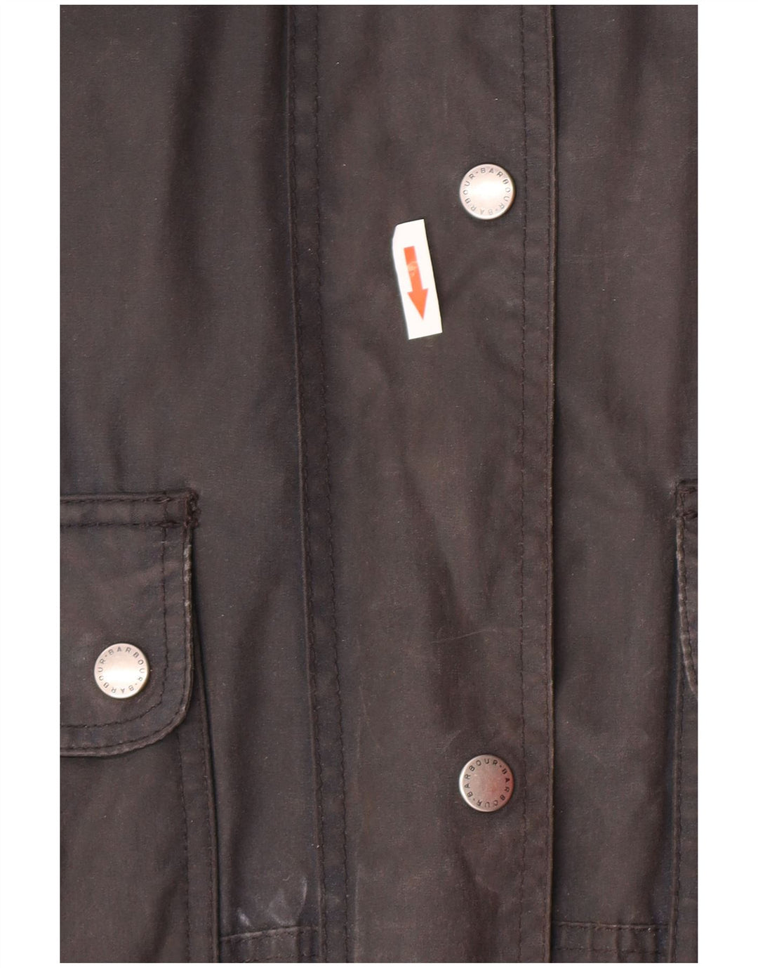 BARBOUR Damen-Kapuzen-Übergröße, gewachste Jacke, UK 12, mittelmarineblaue Baumwolle