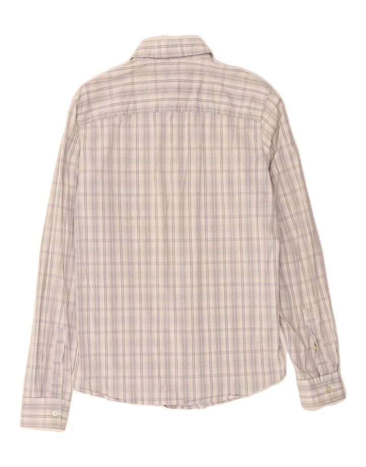 CALVIN KLEIN JEANS Mens Shirt Large Grey Check Cotton Vintage Calvin Klein Jeans and Second-Hand Calvin Klein Jeans from Messina Hembry 