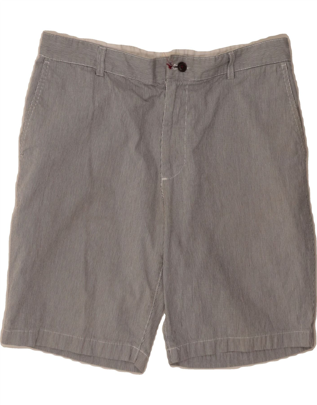 DOCKERS Mens Cargo Shorts W36 Large Navy Blue Pinstripe Cotton Vintage Dockers and Second-Hand Dockers from Messina Hembry 