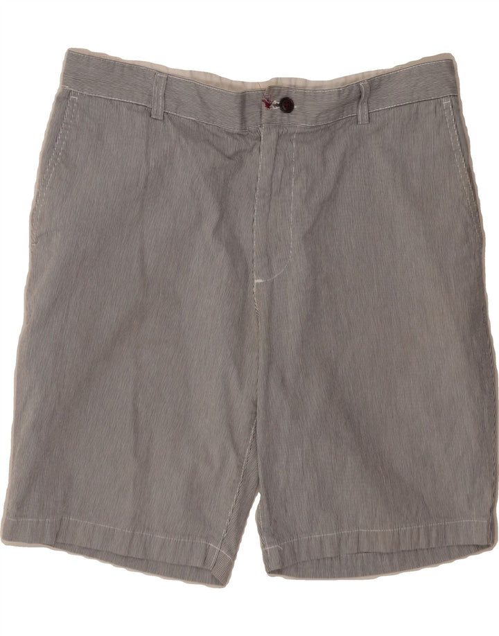 DOCKERS Mens Cargo Shorts W36 Large Navy Blue Pinstripe Cotton Vintage Dockers and Second-Hand Dockers from Messina Hembry 