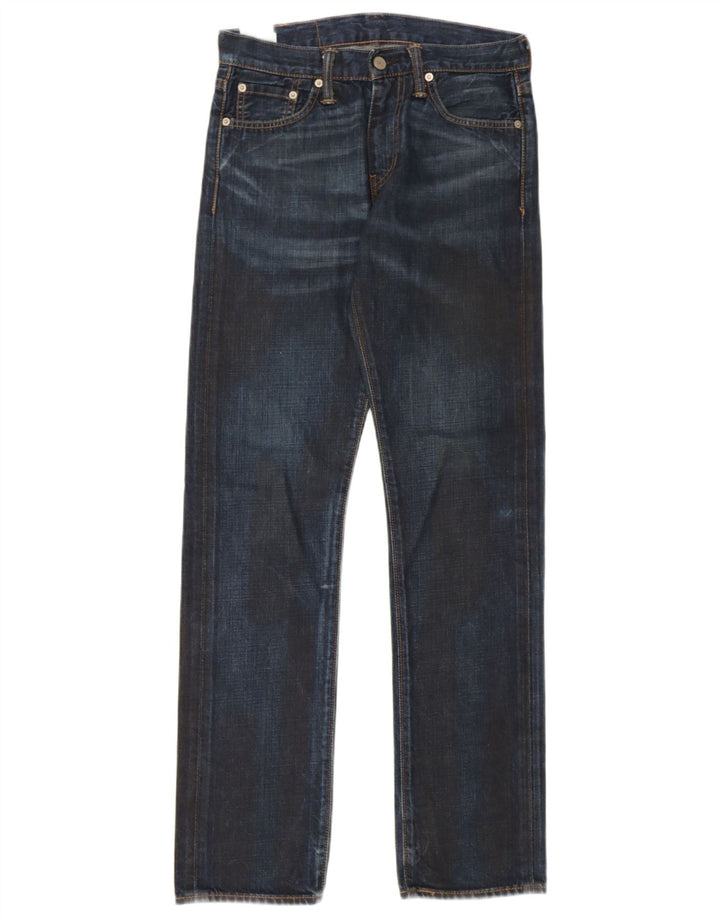 Levi's Herren 504 Straight Jeans W28 L32 Marineblau Baumwolle