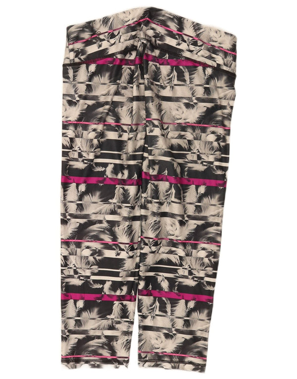 Puma Womens Abstract Pattern Capri Leggings UK 14 Large Mehrfarbig