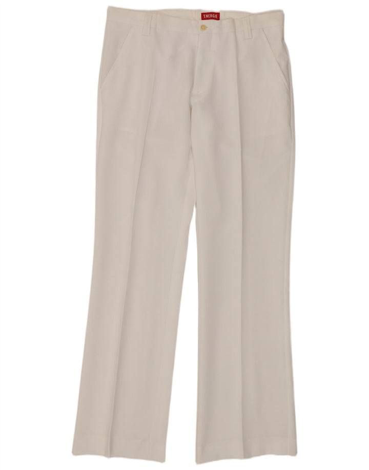 Energie Gerade Herren-Chinohose W36 L34 Weiß Polyester