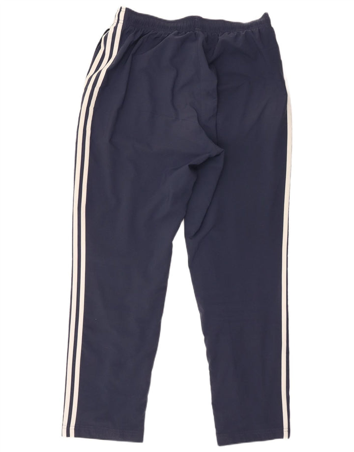 Adidas Herren-Trainingshose, Größe 42/44, groß, marineblau, Polyester