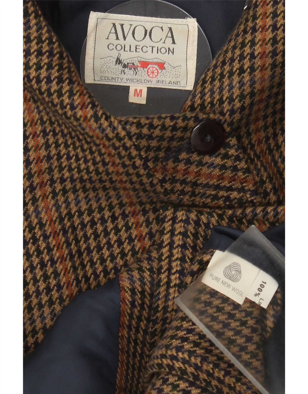 Avoca Damen Übergroße Bomberjacke UK 14 Mittelbrauner Hahnentritt