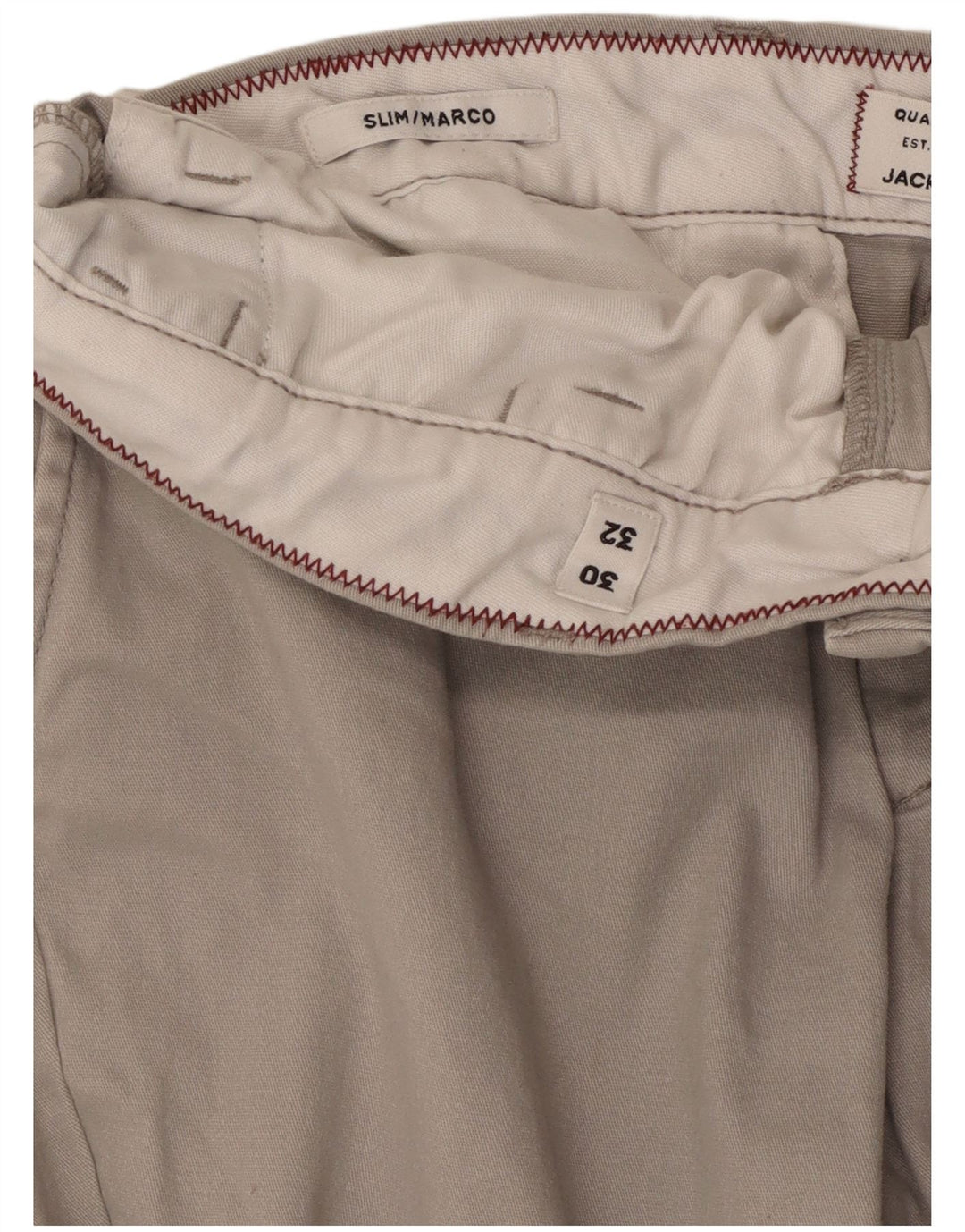 Jack & Jones Herren Marco Slim Chinohose W30 L25 Grau