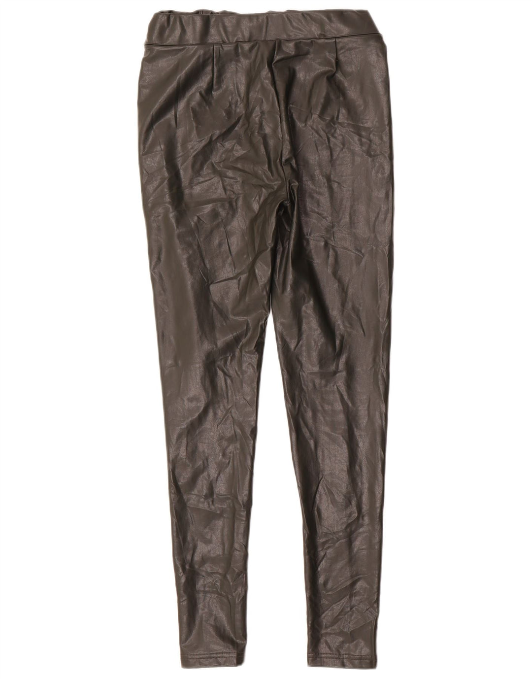 Marks & Spencer Damen-Leggings aus Kunstleder, UK 12, Mittelgrün