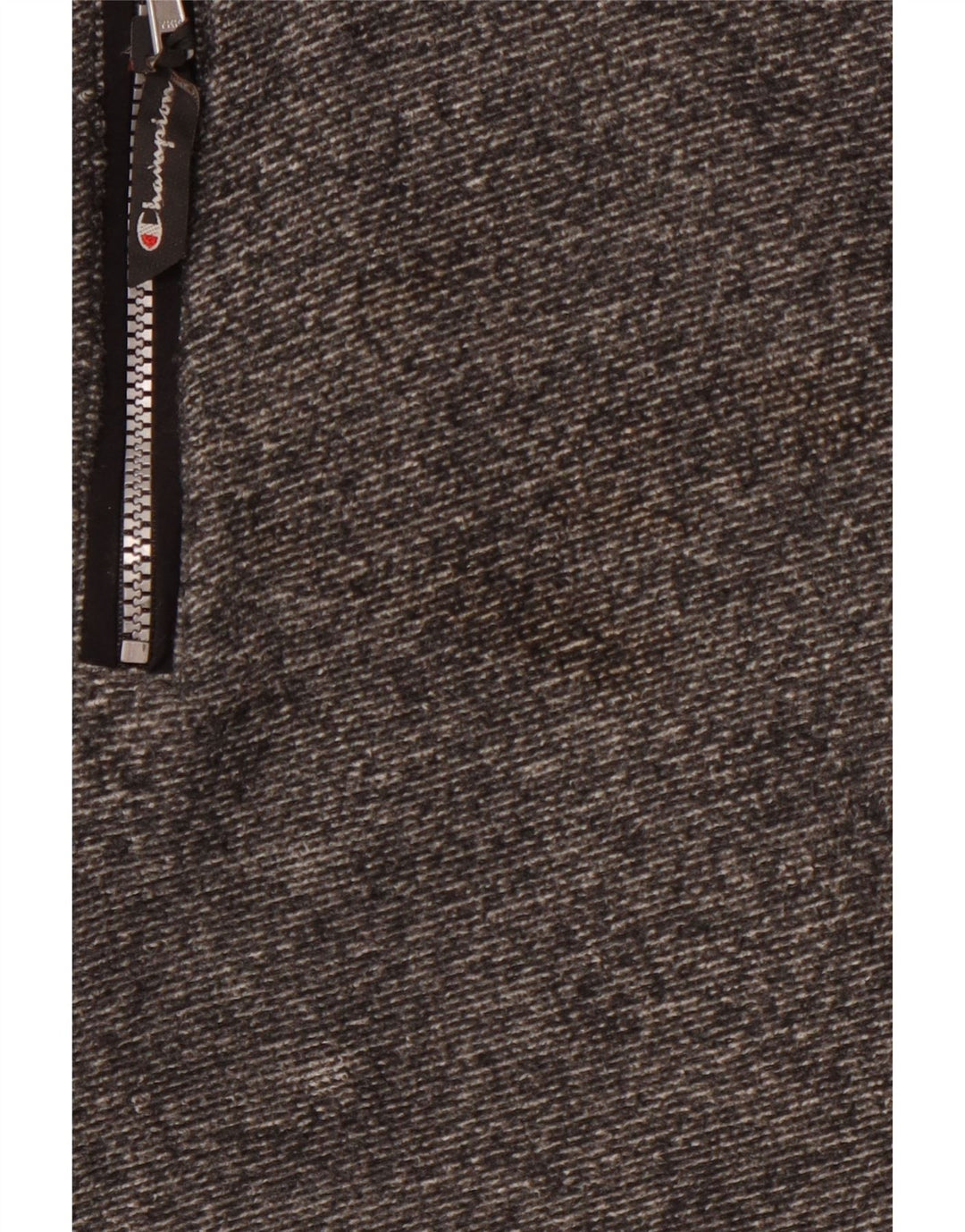 CHAMPION Herren-Fleecejacke mit Kapuze, UK 42, XL, graues Nadelstreifen-Polyester