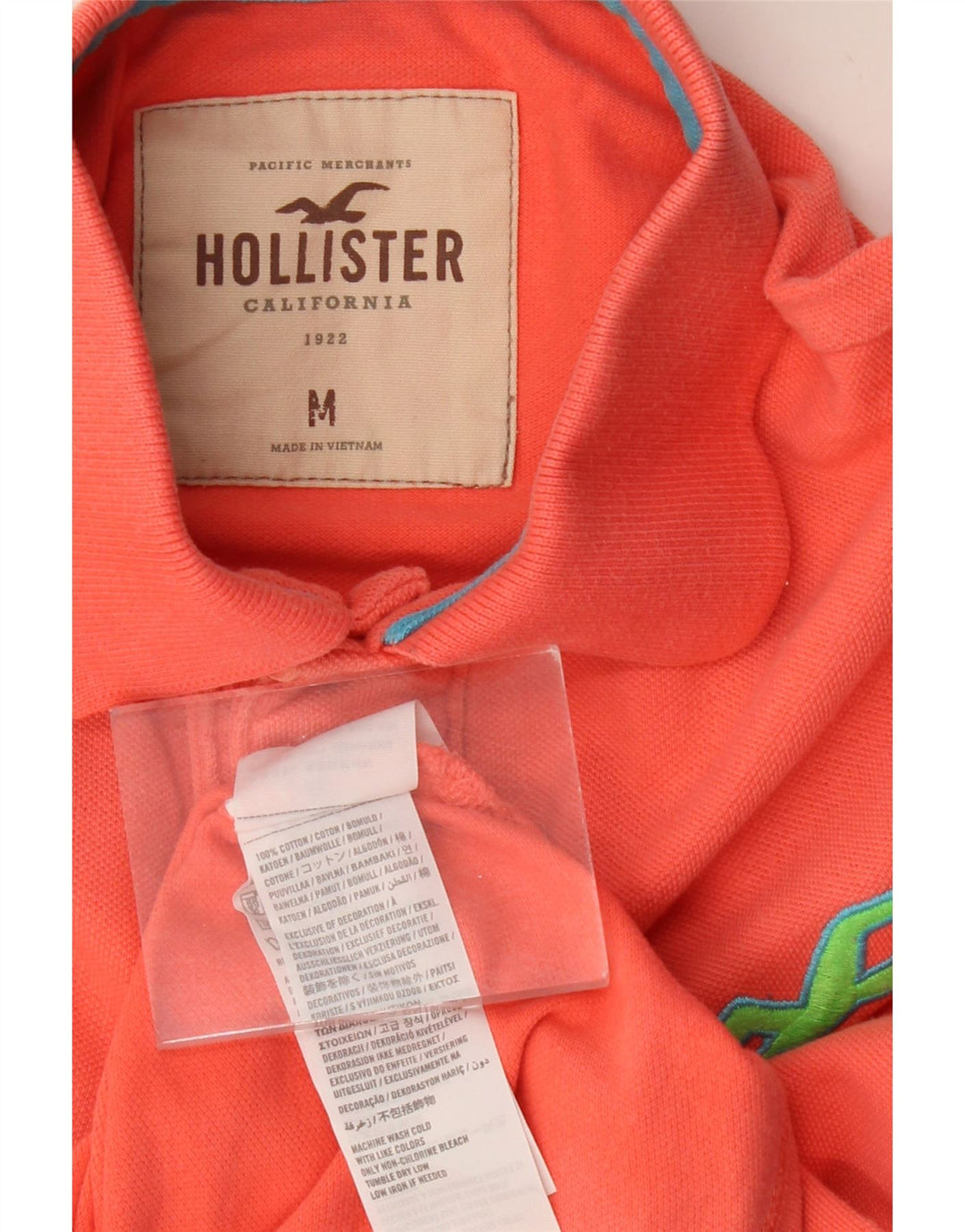 HOLLISTER Herren-Poloshirt aus mittelroter Baumwolle