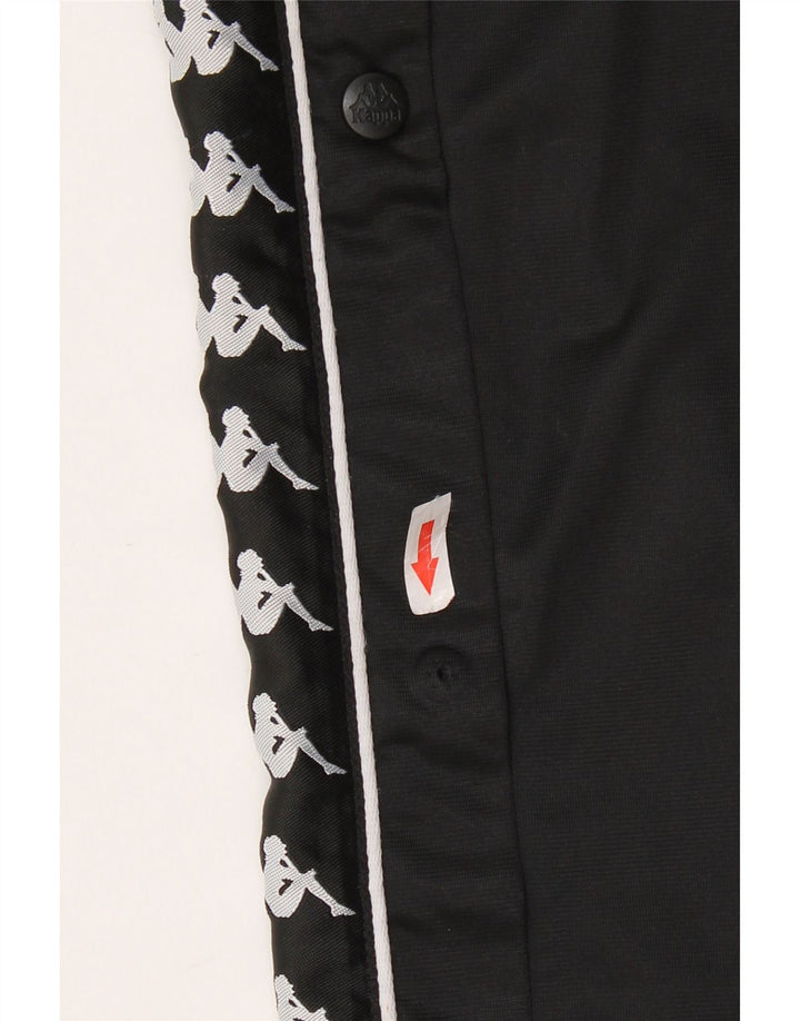 KAPPA Womens Graphic Trainingshose UK 12 Mittelschwarzes Polyester