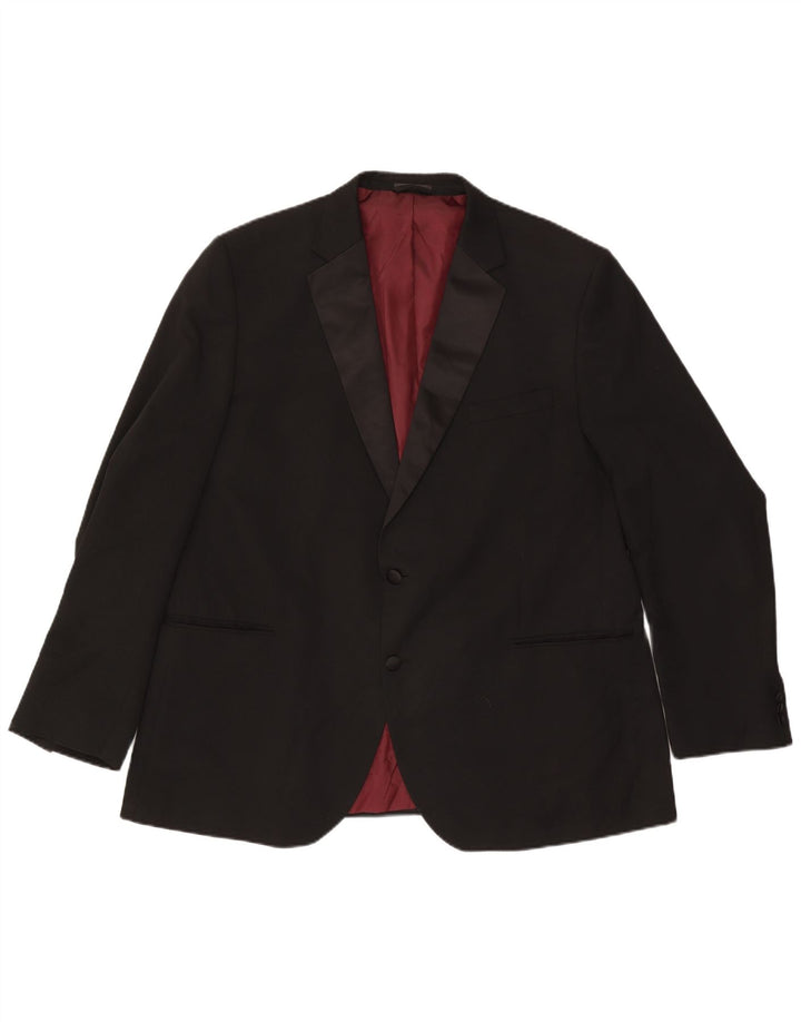 Marks & Spencer Herren-Blazer mit 2 Knöpfen, reguläre Passform, UK 48, 2XL, Schwarz