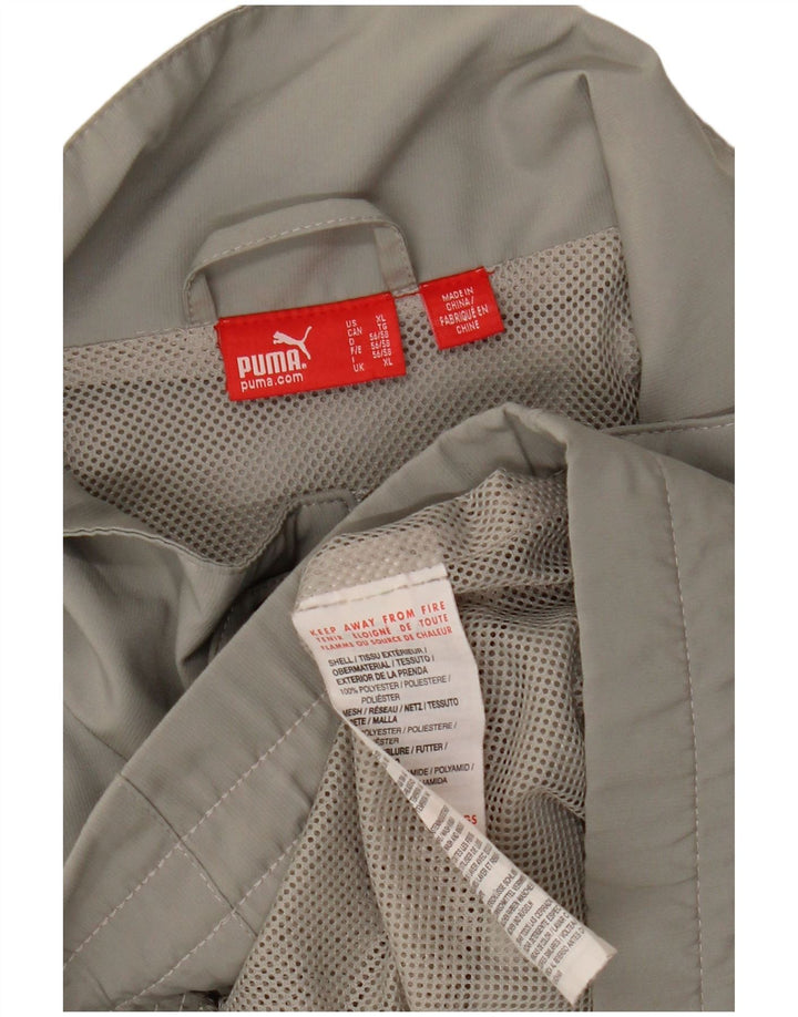 PUMA Herren Graphic Trainingsanzug Top Jacke XL Grau Polyester