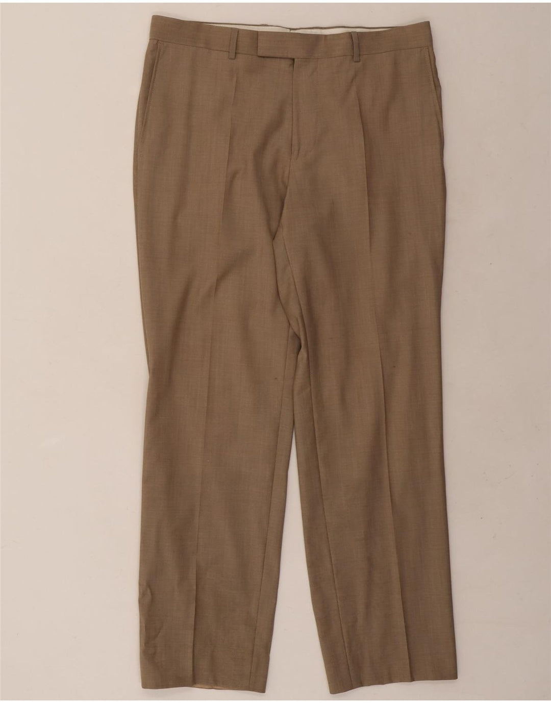 Hugo Boss Herren gerade Anzughose W36 L31 Braun