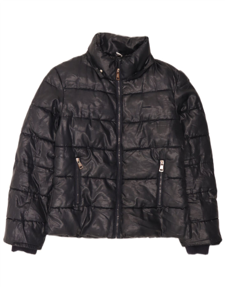 Diadora Damen Wattierte Jacke IT 42 Medium Marineblau Synthetik