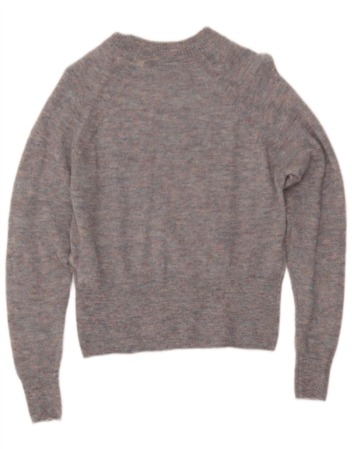 JACK WILLS Damen-Pullover mit U-Boot-Ausschnitt, Gr. 10, Größe S, Grau meliert