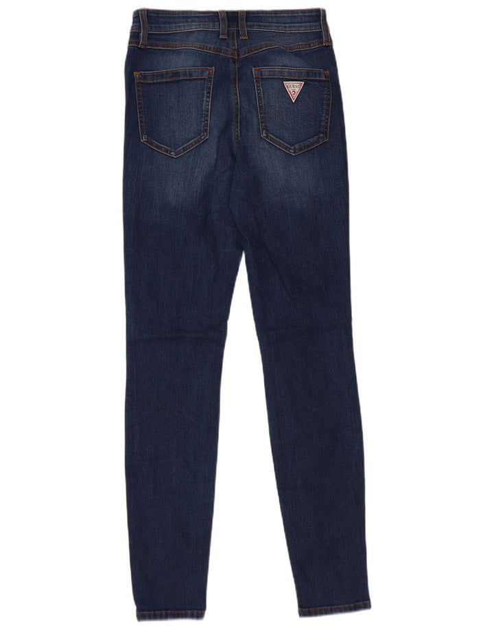 Guess Damen Skinny Jeans W27 L29 Blau