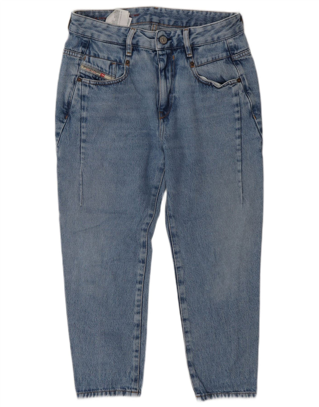 Diesel Damen Capri Slim Jeans W25 L22 Blaue Baumwolle