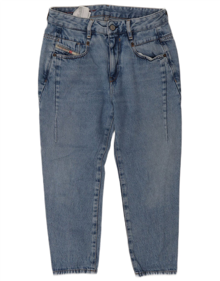 Diesel Damen Capri Slim Jeans W25 L22 Blaue Baumwolle