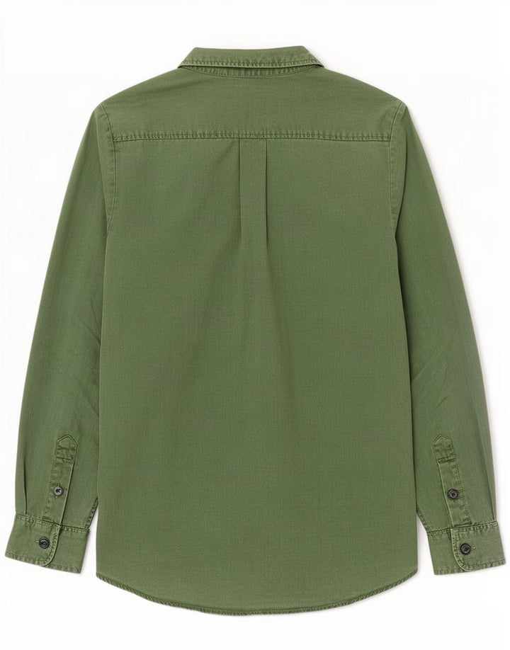 Zara Damen Jeanshemd UK 14 Mittelgrünes Lyocell