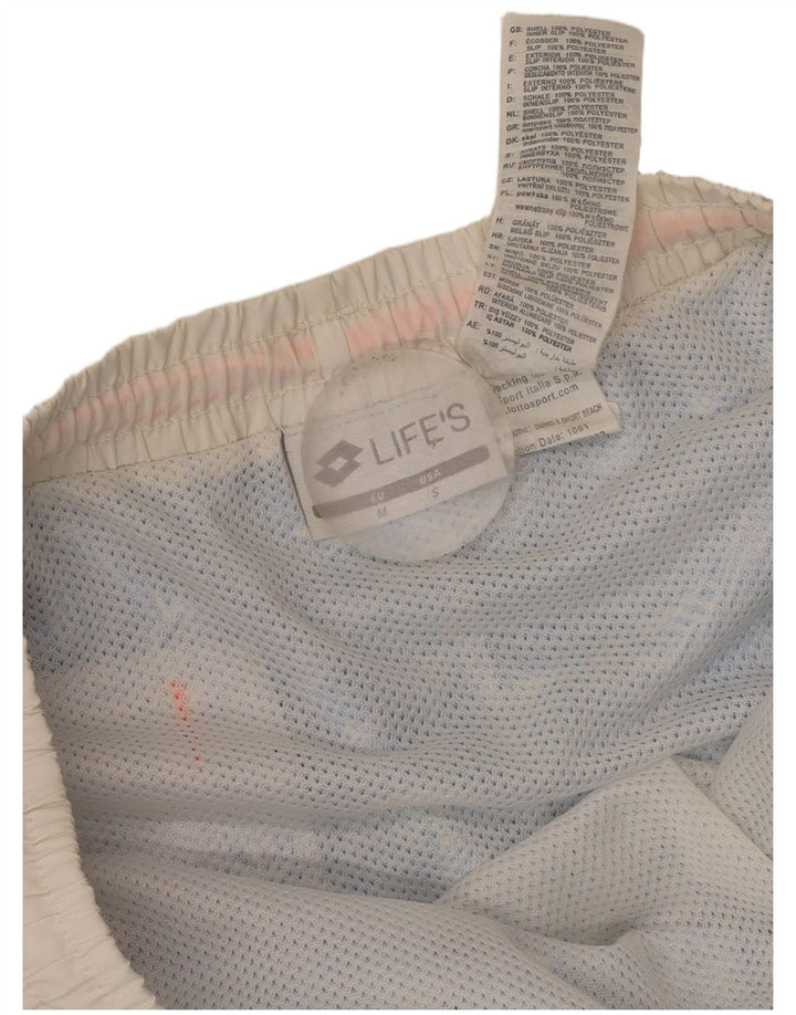 Lotto Herren-Badeshorts aus mittelblauem, floralem Polyester